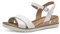 Tamaris Femme 1-28106-42 Sandale cale, Blanc, 37 EU