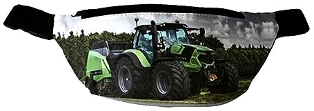 Jungen Kinder Bauchtasche Gürteltasche Hüfttasche Umhängetasche Traktor Trecker Farmer Verstellbarer Taillengurt tr01 (26 x 6 x 12 cm)