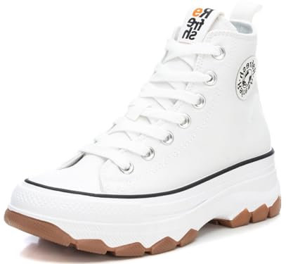 REFRESH - Zapatilla Mujer Blanco - Calzado Cómodo y Versátil - Moda casual - Modelo 17191901 (Talla 38)