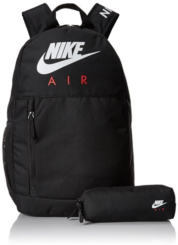 Nike Y NK ELMNTL BKPK - SMU SP23, Black/Black/(University RED), One Size