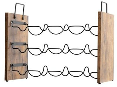 EMINZA Meuble Range-Bouteilles Industriel 12 emplacements (H40 cm) Lucas Noir