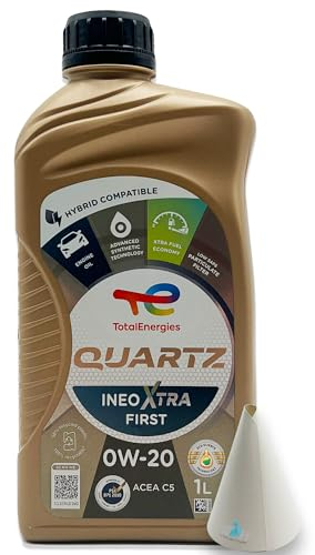 1 L Total Quartz Ineo Xtra First 0W-20 | Kompatibel mit Opel/Vauxhall OV 040 1547 - A20 | PSA B71 2010 | 1 Liter | Motoröl | Motorenöl | mit Trichter | weitere Empfehlungen siehe Artikelbeschreibung