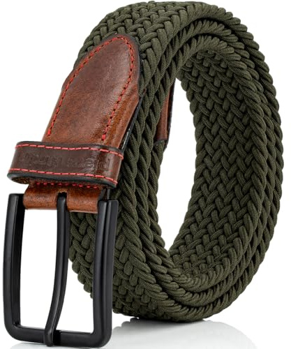 Pierre Cardin Ledergürtel Herren echt Leder aus Deutschland, Farbe/Color:grün, Size US/EU:Bundweite 100 cm Gesamtlänge 115 cm W 39.4 XL