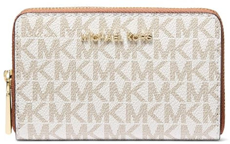 Michael Kors Jet Set Piccolo Zip Around Porta Carte, Vaniglia/Bagaglio, Vaniglia/Bagagli