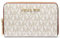 Michael Kors Jet Set Piccolo Zip Around Porta Carte, Vaniglia/Bagaglio, Vaniglia/Bagagli