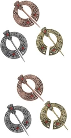 SAFIGLE 6 Stk Kreative Brosche Vintage-brosche Party-dressing-brosche Wikinger-brosche Vintage Mantelnadel Schottische Broschennadel Nordische Gewandnadel Europäisch Und Amerikanisch