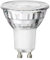 ledscom.de GU10 LED Leuchtmittel, PAR16, warmweiß (2800 K), 7,6 W, 1103 lm, 33° Reflektorspiegel (silber) EEK C