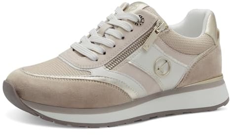 Tamaris 1-1-23746-43-1A6 Damen Sneaker Low Leder/Synthetik weiß