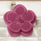 PETTI Artigiani Italiani - Kissen aus Samt in Blumenform mit Füllung, Kissenbezug für Schlafzimmer, Dekokissen, Samt Fuchsia - 1 Stück, Durchmesser 50 cm