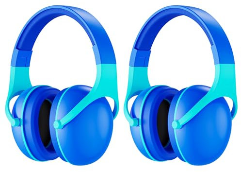 ProCase Noise Cancelling Headphones For Kids, 2 Pack Kids Ear Protection For Monster Jam Truck, Hearing Protection Noise Reduction Earmuffs for Sensory Autism Toddler Children -Indigo