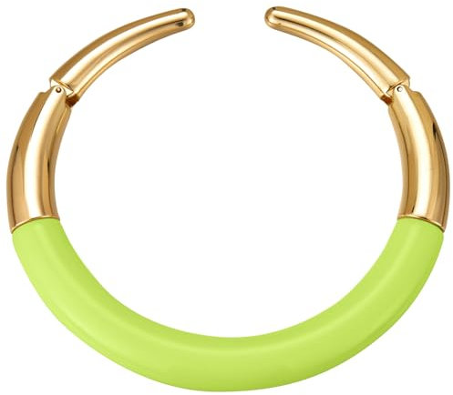 Dazylleco Collana Girocollo Donna Oro Collana Choker Statement Grosso Bigiotteria Vintage Regalo Compleanno per Donna(green)