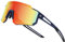 DUCO Polarisierte c Jugend sport Radfahren Schatten Leichter Rahmen UV400 Kind Jungen Mädchen Baseball Sonnenbrille DK310 (Dark Blau Rahmen Schwarz Temple Revo Orange Linse)