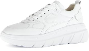 Gabor Damen Low-Top Sneaker, Frauen Halbschuhe,schnürschuhe,schnürer,straßenschuhe,Strassenschuhe,Sportschuhe,Weiss,43 EU / 9 UK