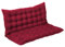 Weiches Sitzkissen-Set für 2- und 3-Sitzer-Sofa, Zweisitzer oder Bank, dicke rote Kissen mit Rückenlehne, 150 x 100 x 8 cm
