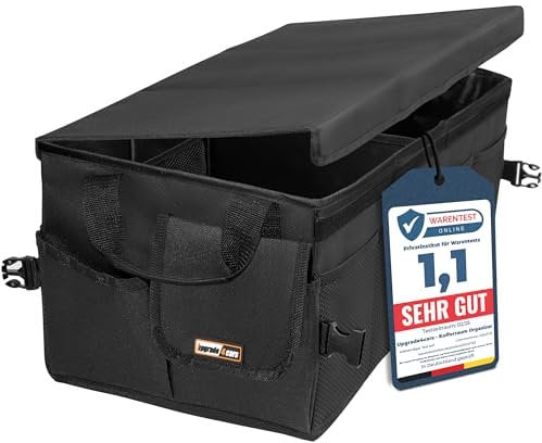 Upgrade4cars Bolsa para Maletero de Coche Grande | Organizador para Compras, Herramientas y Limpieza | Mala Organizadora Carro Caja Plegable Almacenaje Accesorios Interior