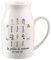 Personalisierte Keramik Vase Oma Mama Vasen mit Gravur 1-6 Namen Geschenk für den Muttertag Geburtstage Weihnachtstag (6 Namen)