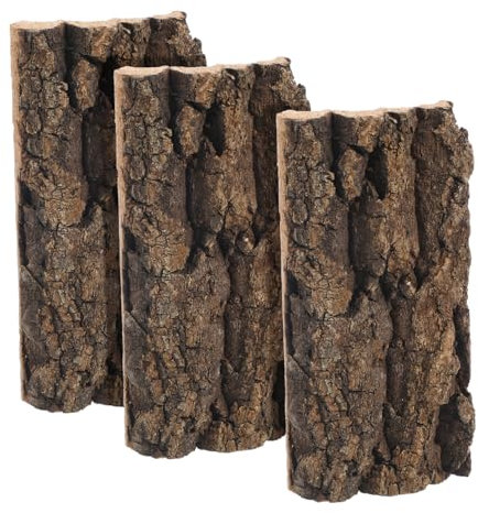 ERINGOGO 3stücke Natürliche Baumrinde Dekoration Für Reptilien-Terrarium Realistische Hintergrundgestaltung Für Aquarien Und Terrarien Umweltfreundliches Zubehör