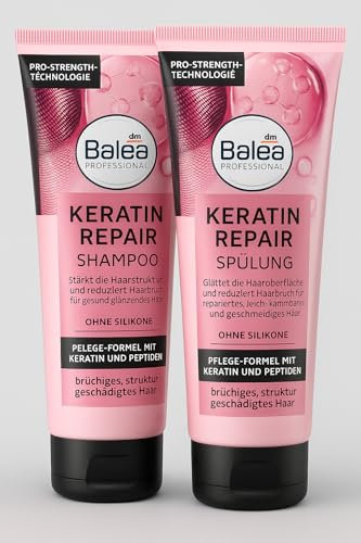 Balea Professional - Shampoo Keratin Repair (250 ml) + Conditioner Keratin (200 ml) + PurLife Sticker