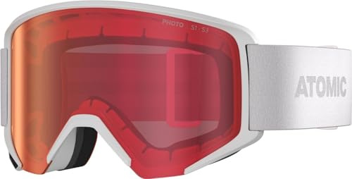 ATOMIC SAVOR PHOTO Skibrille I Ski- & Snowboardbrille mit Photochromic Scheibentechnologie für klare Sicht I Damen- & Herren-Ski-Brille mit Live Fit Rahmen für individuelle Passform