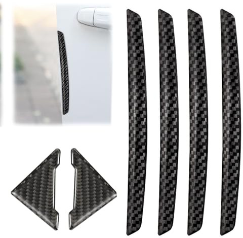 Universal Carbon Fiber Guard for Doors with Car Door Corner Protector | Car Door Edge Protector for Doors, Bumpers, Rear View Mirrors
