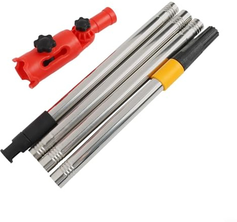 Pinselverlängerung, Farbroller-Verlängerungsstange, Teleskopstange, Klemmwerkzeug für schwer erreichbare Stellen, drehbarer Kopf, Metallbau, Innen- und Außenmalerei (1,1 m Set)