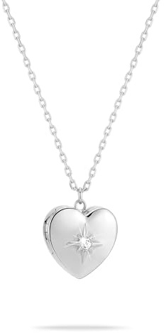 Tamaris Halskette für Damen, Halsschmuck in Silber, Gold & Roségold, Kette mit Herz-Amulett aus Edelstahl, wasserfest
