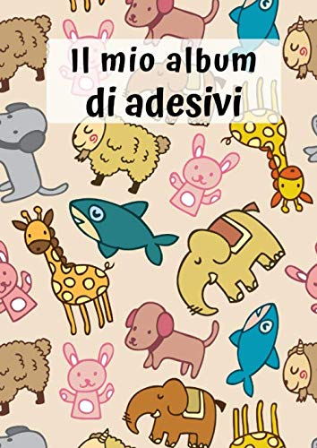 Il mio album di adesivi: Animali dello zoo | 30 pagine | A4 | Vuoto | Idea regalo | Nessuna carta siliconica | Senza sticker