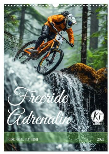Freeride Adrenalin (Wandkalender 2025 DIN A3 hoch), CALVENDO Monatskalender: Erleben Sie die Rasanz des Freeride-Biking in jedem Monat (CALVENDO Sport)