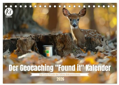 Der Geocaching Found it Kalender (Tischkalender 2026 DIN A5 quer), CALVENDO Monatskalender: Die gefundenen Dosen eintragen - Stolz das Werk betrachten (CALVENDO Hobbys)