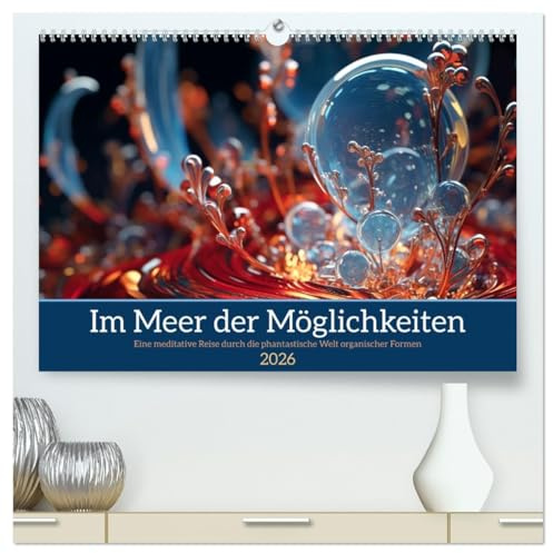 Im Meer der Möglichkeiten (hochwertiger Premium Wandkalender 2026 DIN A2 quer), Kunstdruck in Hochglanz: Bezaubernde organische Formen wie aus einer fremden Welt (CALVENDO Kunst)