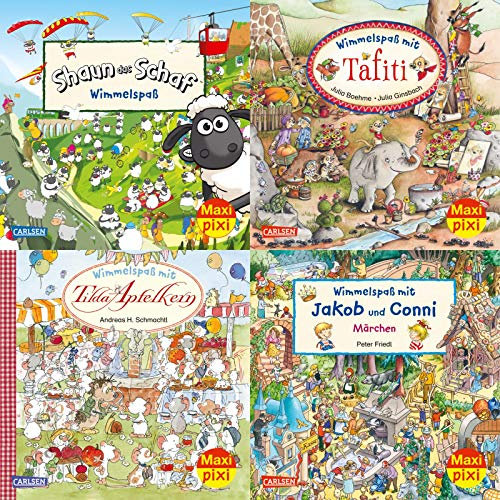 Maxi-Pixi-4er-Set 92: Wimmelbilder 7 (4x1 Exemplar): 4 Minibücher für Kinder ab 3 Jahren (92)