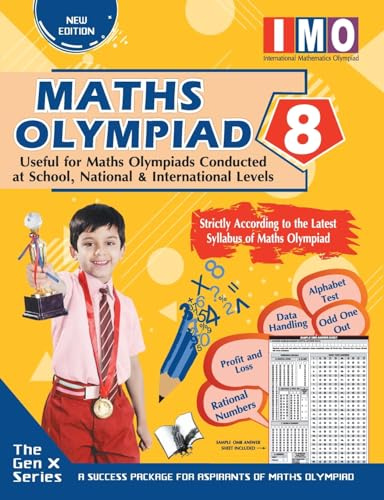 International Maths Olympiad - Class 8(With OMR Sheets): Theories with Examples, MCQS & Solutions, Previous Questions, Model Test Papers