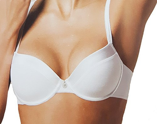 Laura Biagiotti Reggiseno Imbottito Preformato Art. Monica 90701 Coppa B (3, Bianco)