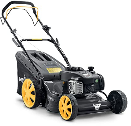 Mowox PM 4645 SHW-B - Tondeuse Thermique tractée à motreur Thermique 450E de 125CC - Carter 3en1 de 46 cm en Acier - pour des pelouses jusqu'à 1.400m²