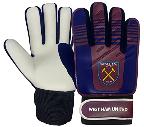 West Ham United Boys Gloves Goalie Goalkeeper Kids Youths Official Football