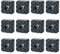 Sayayo Non-Slip Rubber Feet for Garden Furniture Chairs, Floor Protector Pads 22MM*22MM, 12 Pcs Black, EJD200B-12P
