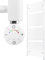 HEATSUPPLY® Handtuchheizkörper elektrisch weiß 1.662 x 600mm Badheizkörper elektrisch mit Thermostat inkl. 900 Watt Heizstab No. 2 mit Timer