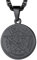 PROSTEEL Solomon Pentagramm Siegel Halskette schwarz Medaille Anhänger mit 55+5cm Singapurkette Amulett Modeschmuck Accessoire für Männer Frauen