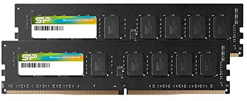 SP Silicon Power 32GB(2x16GB)-DDR4-2666MHz 288 pin CL19 1.2V Non-ECC Unbuffered-UDIMM Desktop Memory - Compatible with Intel Skylake-X Platforms/Kaby Lake-X CPU Series motherboards