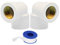 YOFASEN Raccordi per Tubi Acqua in PVC, 25mm - 2 pezzi Angolo Raccordo a Gomito 90 ° Raccordi Filettatura Femmina Connettore + 1 pezzir Tubi Nastro