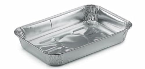 Bakery Direct Small Aluminium Foil Recyclable Traybake - Bake-in Mould - 190 x 126 x 26mm (Silver, 20)