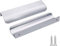 Lot de 25 LONTAN Poignee de meuble cuisine Poignee invisible Poignee tiroir Poignee entraxe 128mm Poignee coquille tiroir Poignee fixe