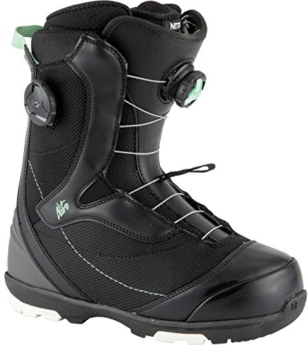 Nitro Damen Cypress Boa Dual '22 All Mountain Freestyle Schnellschnürssystem Boot Snowboardboot, Black-Mint, 235