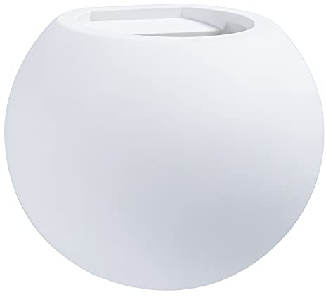 Paco Home Wandleuchte Innen Wandlampe Flur Lampe Rund Indirektes Licht Up Down Effekt G9 Gemütliche Atmosphäre, Leuchtmittel: ohne Leuchtmittel, Farbe: Gips-Weiß Übersteichbar