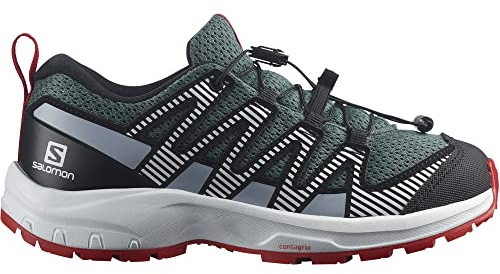 Salomon XA Pro V8 Unisex Kinder-Multisportschuhe, Präzise Passform, Grip in jedem Gelände, Sportlicher Look, Stormy Weather, 35