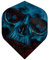 DESIGNA DARTS F3411 Horror Show | 100 Micron Halloween und Horror Inspired Premium Dart-Flights in Standard Nr. 2 Form, 1 Set mit 3 Flights, Zombie Skull