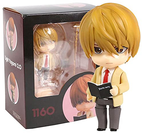 XIAOXIONG Death Note, Yagami Light Nendoroid Q Version Actionfigur mit Zubehör, bewegliche Gelenke, Statue, Charaktere, Spielzeug, Desktop-Dekorationen, Sammlungen und Geschenke