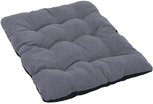 MyBestBuddy Hundekissen grau 90x70 cm XL, 40°C waschbar mit weichem Stoffbezug - allergikerfreundlich (100% Polyester) - Hundematte BZW. Hundebett für große Hunde, 90 x 70 cm