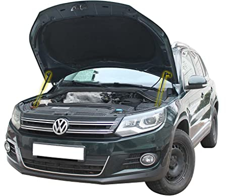 Motorhaubendämpfer kompatibel mit Volkswagen Tiguan I 5N 2007-2017 Gasdruckfeder Motorhaube Dämpfer Gasfeder Stoßdämpfer Motorhaubenlifter 2 Stück