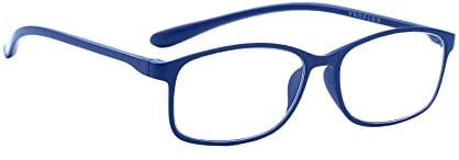 PROFLEX BluOptix mit Blaulichtfilter leicht, flexibel, kratzfest, unisex (Damen + Herren), Computerbildschirm-Technologie Lesebrille (blau, 4,0)